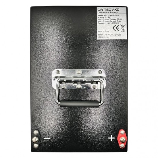 Ortec 48V 15AH (14AH Uyumlu) Lityum LiFePO4 Elektrikli Motosiklet Aküsü