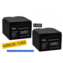 ttec 12V 26Ah BASE Bakımsız Kuru Akü 2 Adet