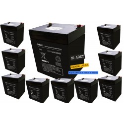 Ttec 12V 5AH Bakımsız Kuru Akü 10 Adet