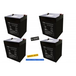 Ttec 12V 5AH Bakımsız Kuru Akü 4 Adet
