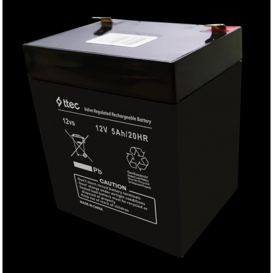 Ttec 12V 5AH Bakımsız Kuru Akü 10 Adet