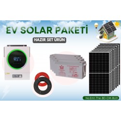 Güneş Enerji Sistemleri Yaz Kış Kullanım 5.6kW Off-Grid Solar Paket