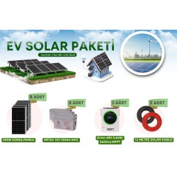 Güneş Enerji Sistemleri Yaz Kış Kullanım 5.6kW Off-Grid Solar Paket