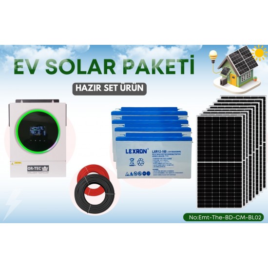 21641 Güneş Enerjisi Paketi – 5.6kW Güçlü Off-Grid Sistem