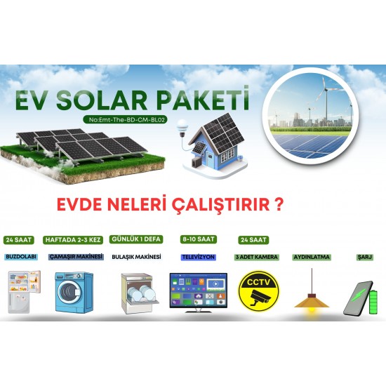 21641 Güneş Enerjisi Paketi – 5.6kW Güçlü Off-Grid Sistem