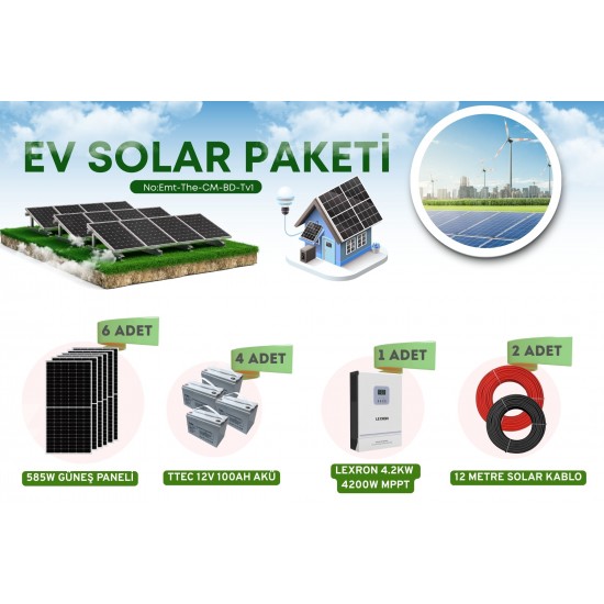 21644 3510 WATT GÜNEŞ ENERJİ PAKETİ