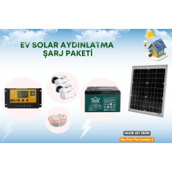 Kamp ve bahçe ev solar aydınlatma şarj seti