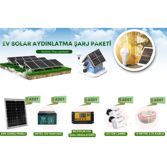 21616 Kamp ve bahçe ev solar aydınlatma şarj seti
