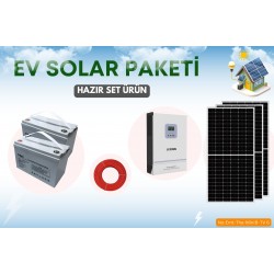 Kesintisiz Enerji İçin Solar Ev Paketi – 3KW MPPT, 1755W Panel, 200Ah Akü