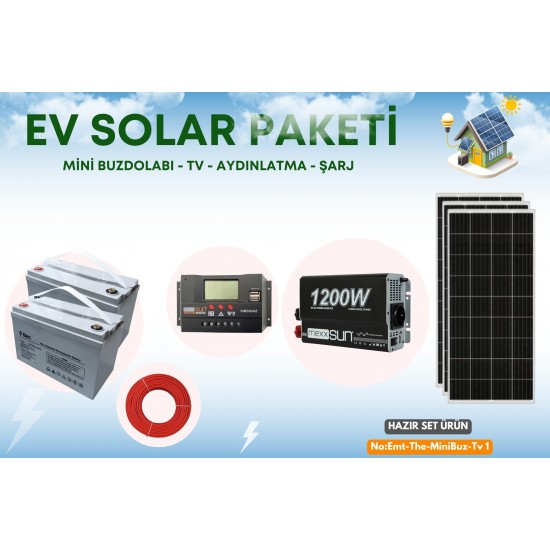 21618 Kamp - Karavan - Dağevi - Bağ evi Enerji Paketi EMT-The-MiniBuz-Tv1