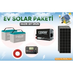 Güneş Enerji Paketi Yaz Kış Kullanım Solar Paket