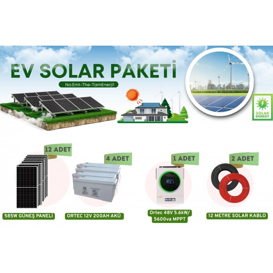 5.6Kw Tam Enerji Çözümü Güneş Enerji Seti