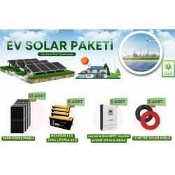 10.2Kw Karavan Bağevi Hobi Bahçesi Konteyner Güneş Enerji Paketi