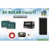 Ekonomik Güneş Enerji Seti 205W Güneş Paneli 12v 100Ah Akü 1200w İnverter