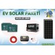 21671 Ekonomik Güneş Enerji Seti 205W Güneş Paneli 12v 100Ah Akü 1200w İnverter