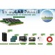 21671 Ekonomik Güneş Enerji Seti 205W Güneş Paneli 12v 100Ah Akü 1200w İnverter