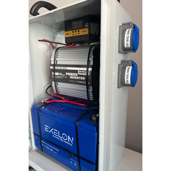 Enerjitaşınabilir Güneş Enerji Paketi 12volt Buzdolabı Ve 220volt Tv Aydınlatma Paketi