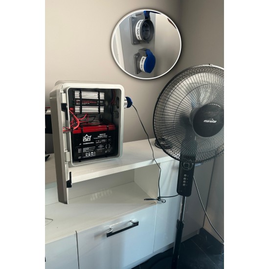 21996 EnerjiStar Taşınabilir Güneş Enerji Paketi Vantilatör 12v Buzdolabı vs