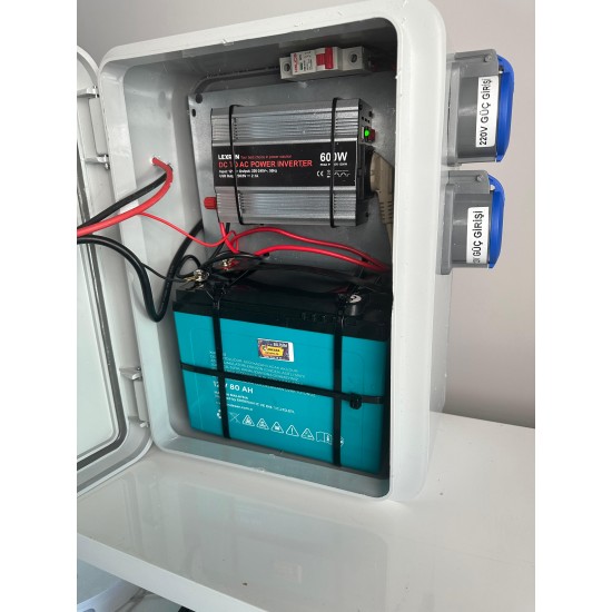21995 Enerjitaşınabilir Güneş Enerji Paketi 12volt Buzdolabı Ve 220volt Tv Aydınlatma Paketi