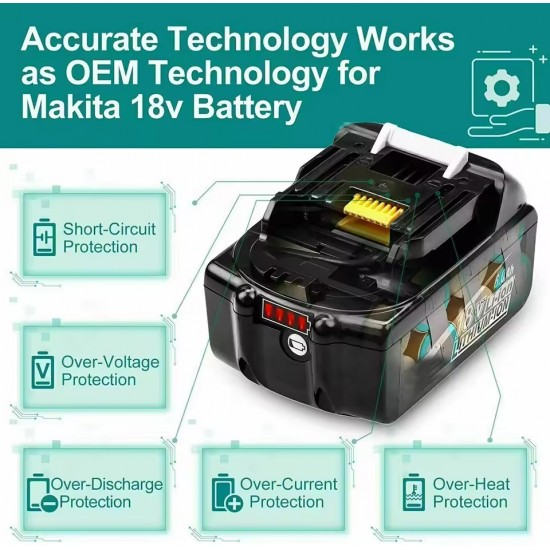 Makita BL1840-BL1850 18v 6Ah Muadil Batarya