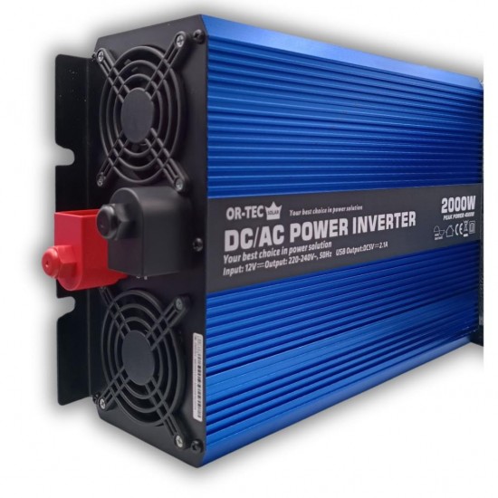 17428 Ortec Solar 12 Volt 2000 Watt Tam Sinüs İnverter