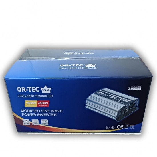 17426 Ortec Solar 12v 2000 Watt Modifiye Sinüs İnverter