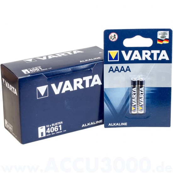 Varta AAAA MİNİ 4061 LR8D425 1.5V ALKALİN PİL 10LU PAKET