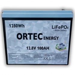 Ortec 12.8V 100AH LiFePO4 Lityum Akü Yeni Nesil