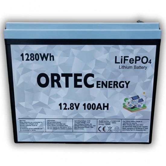 Ortec 12.8V 100AH LiFePO4 Lityum Akü Yeni Nesil Ortec 12.8V 100AH LiFePO4 Lityum Akü Yeni Nesil