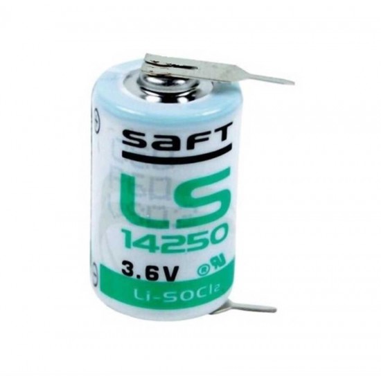 Saft LS14250 İğne Ayak Puntalı 3.6V Lityum Şarj Olmayan Pil Saft LS14250 İğne Ayak Puntalı 3.6V Lityum Şarj Olmayan Pil